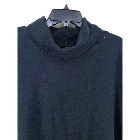 Woman Within Black Turtleneck Shirt Womens Size 5X 38/40 Long Sleeve Casual Plus - Picture 3 of 7